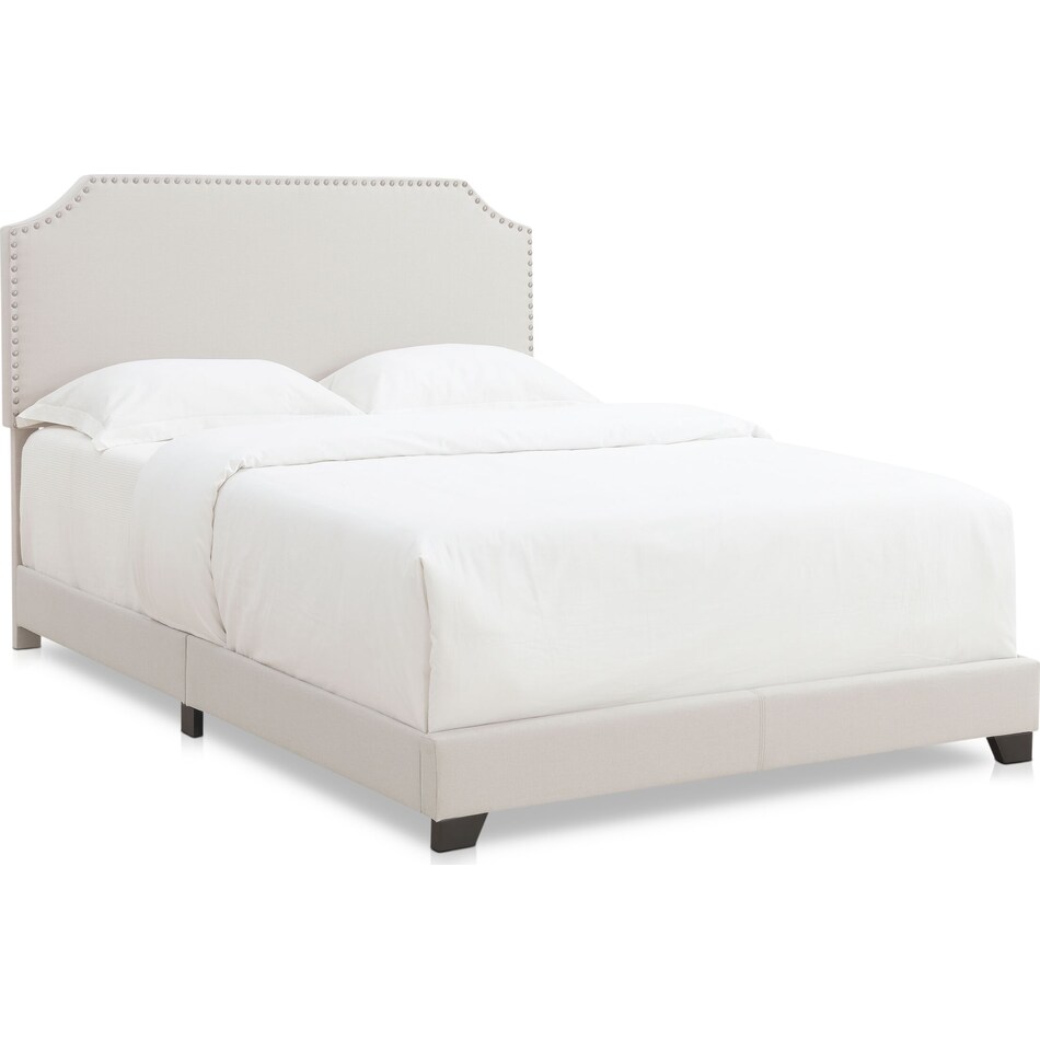 Maeve King Upholstered Bed - Light Gray | American Signature Furniture