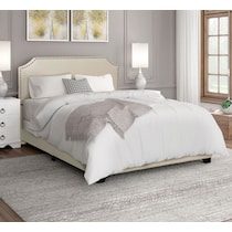 maeve white king upholstered bed   