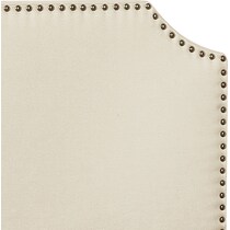 maeve white king upholstered bed   