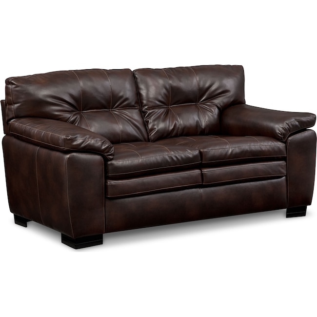 Living Room Furniture - Magnum Loveseat - Brown