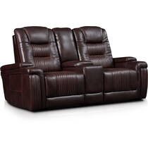 magnus dark brown  pc power reclining sofa   