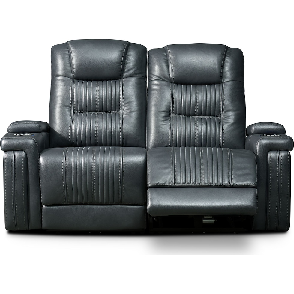 magnus gray  pc power reclining sofa   