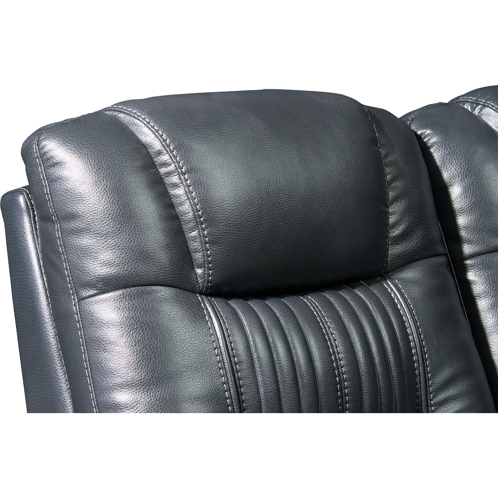 magnus gray  pc power reclining sofa   