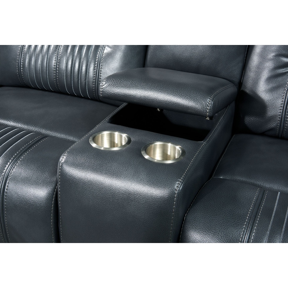 magnus gray  pc power reclining sofa   