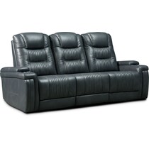 magnus gray  pc power reclining sofa   