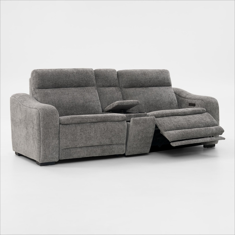 majestic gray loveseat   