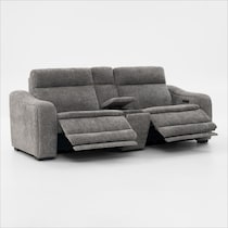 majestic gray loveseat   