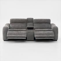 majestic gray loveseat   