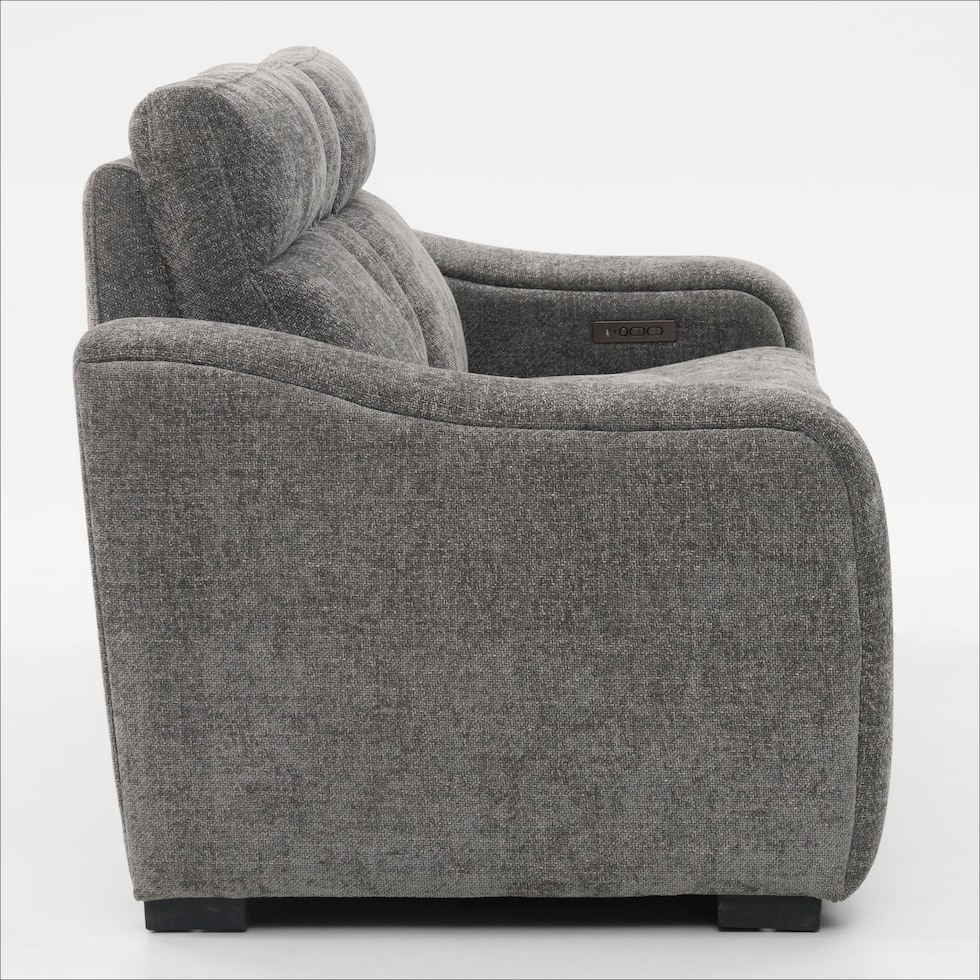 majestic gray loveseat   