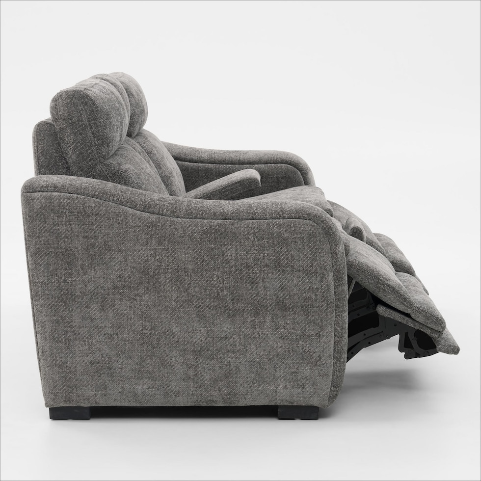 majestic gray loveseat   