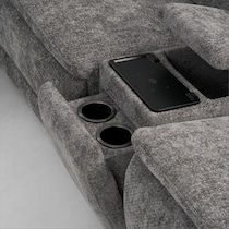 majestic gray loveseat   