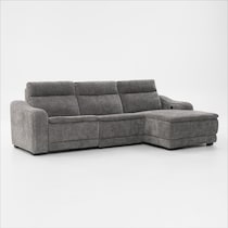 majestic gray sectional   