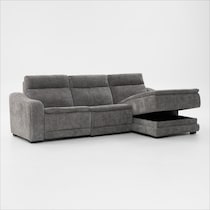 majestic gray sectional   