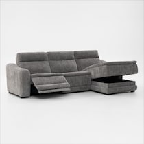 majestic gray sectional   