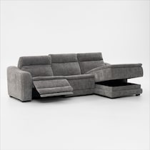 majestic gray sectional   