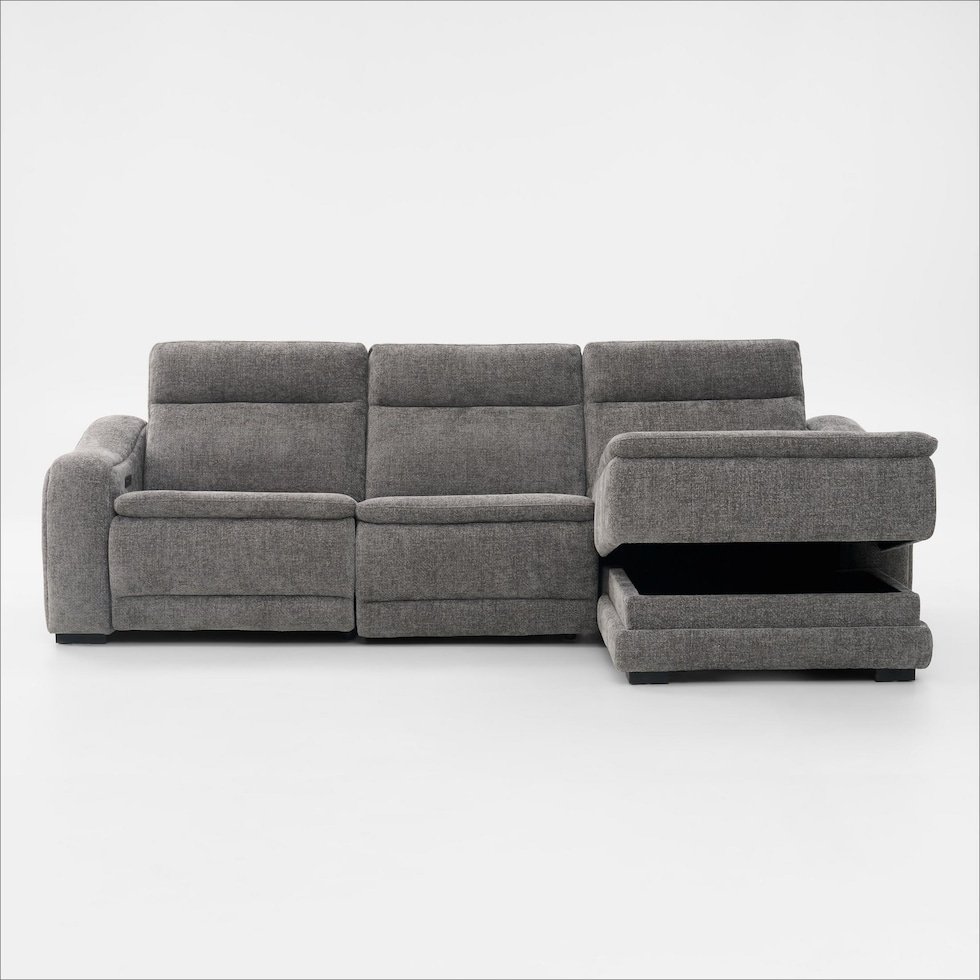 majestic gray sectional   