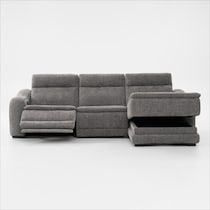 majestic gray sectional   