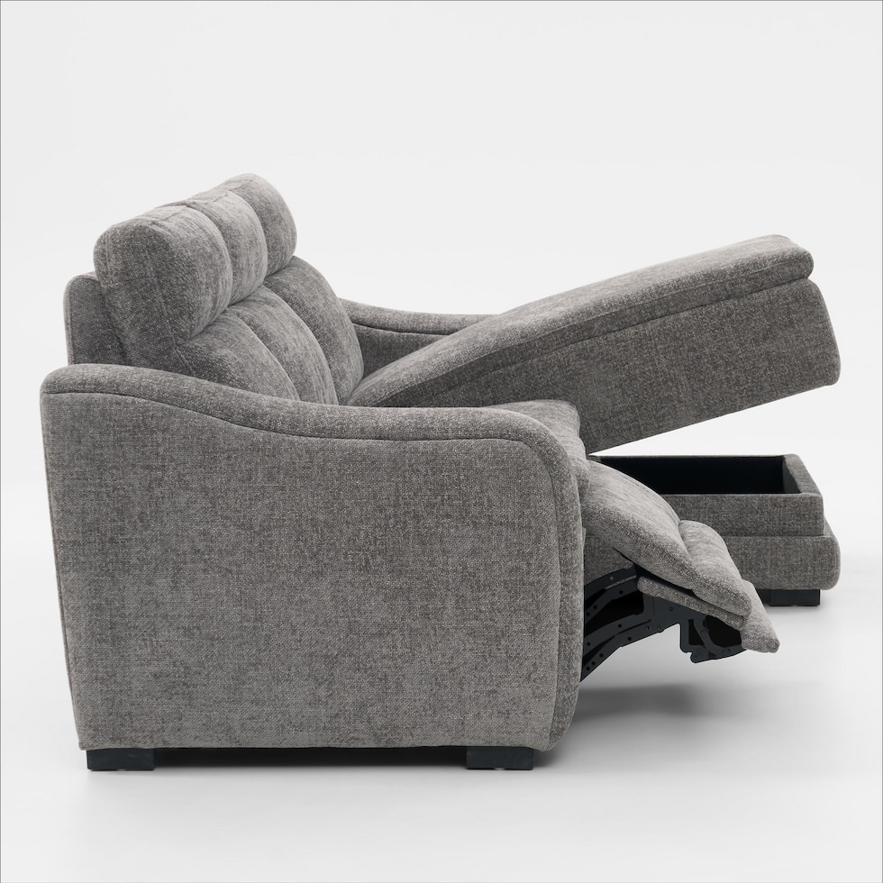 majestic gray sectional   