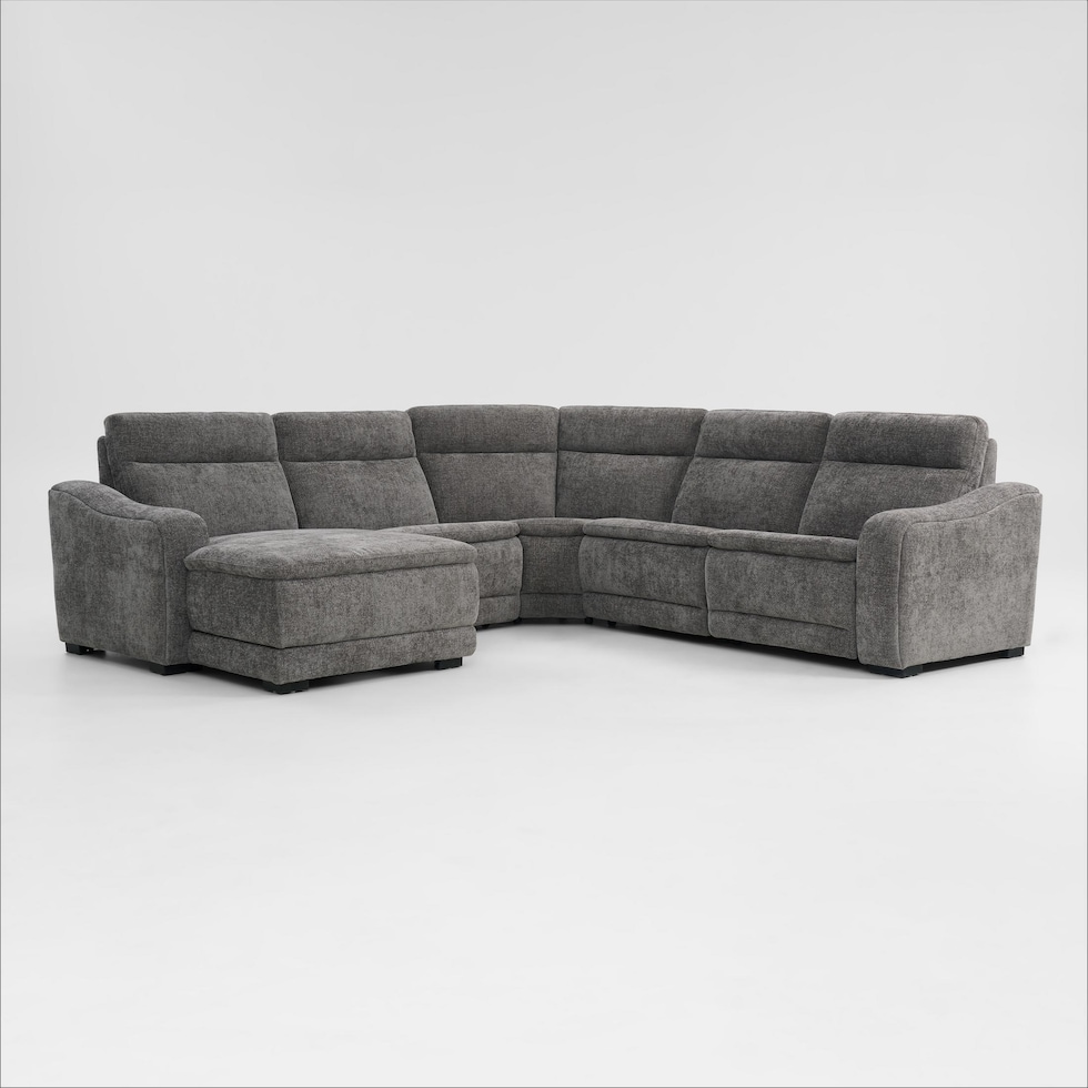 majestic gray sectional   