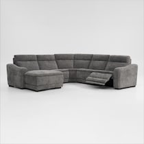 majestic gray sectional   