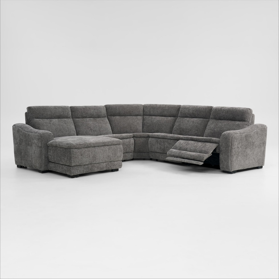 majestic gray sectional   