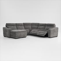 majestic gray sectional   