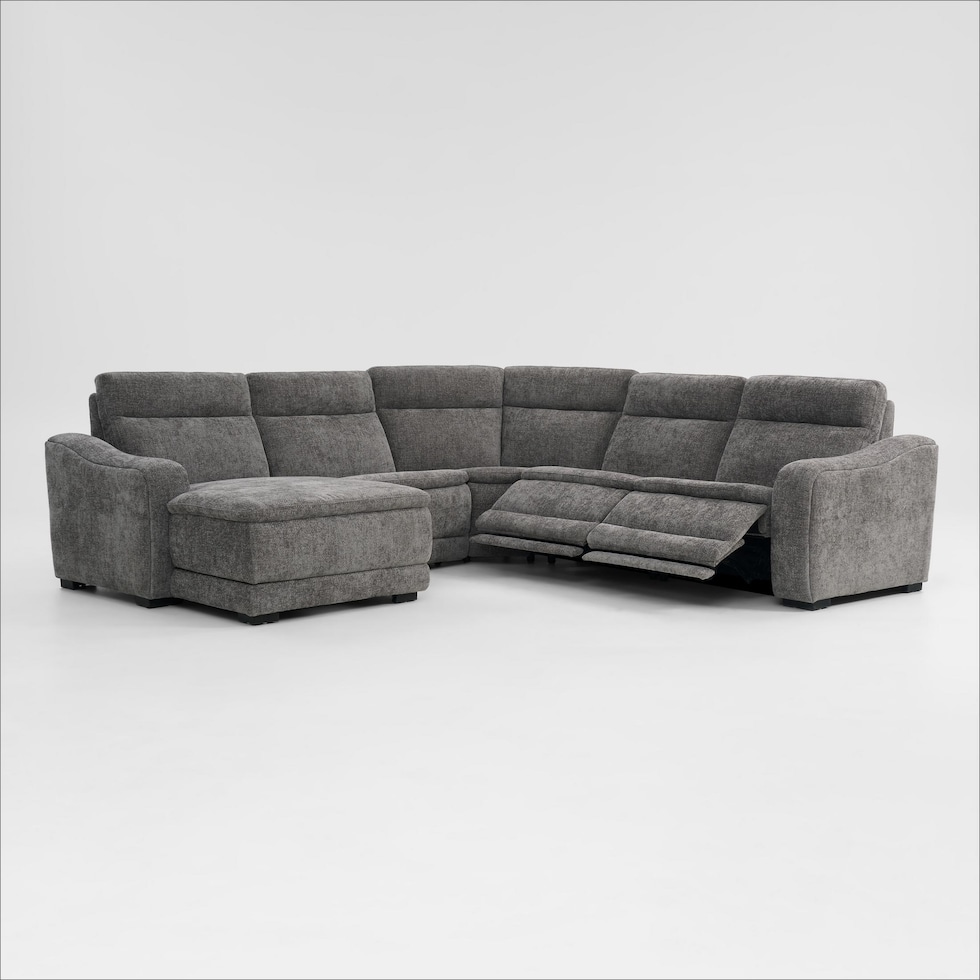 majestic gray sectional   