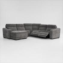 majestic gray sectional   
