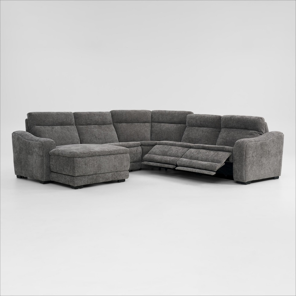 majestic gray sectional   
