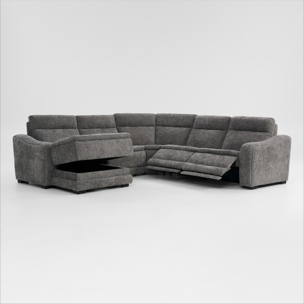 majestic gray sectional   