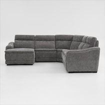 majestic gray sectional   