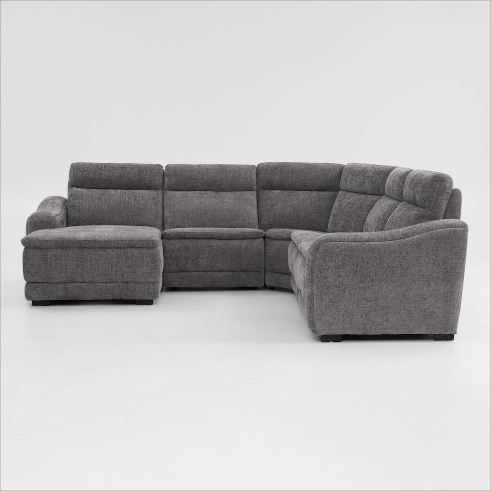 majestic gray sectional   