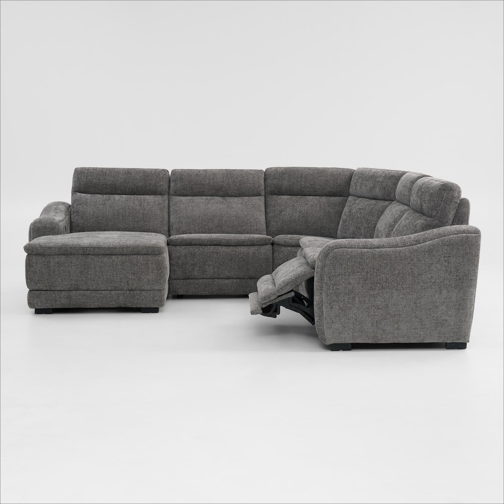 majestic gray sectional   