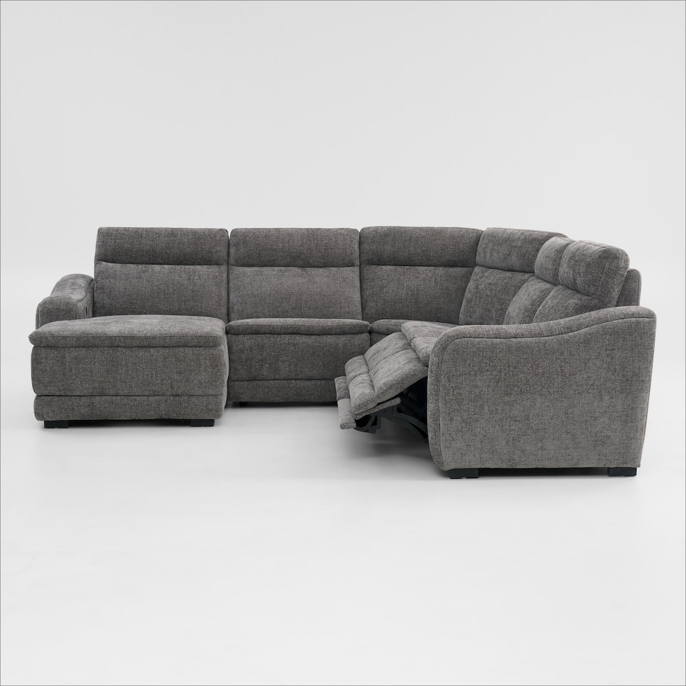majestic gray sectional   