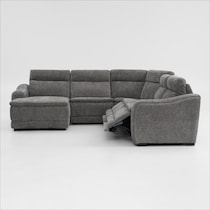 majestic gray sectional   