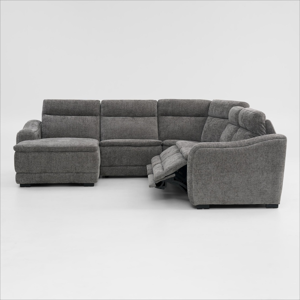 majestic gray sectional   