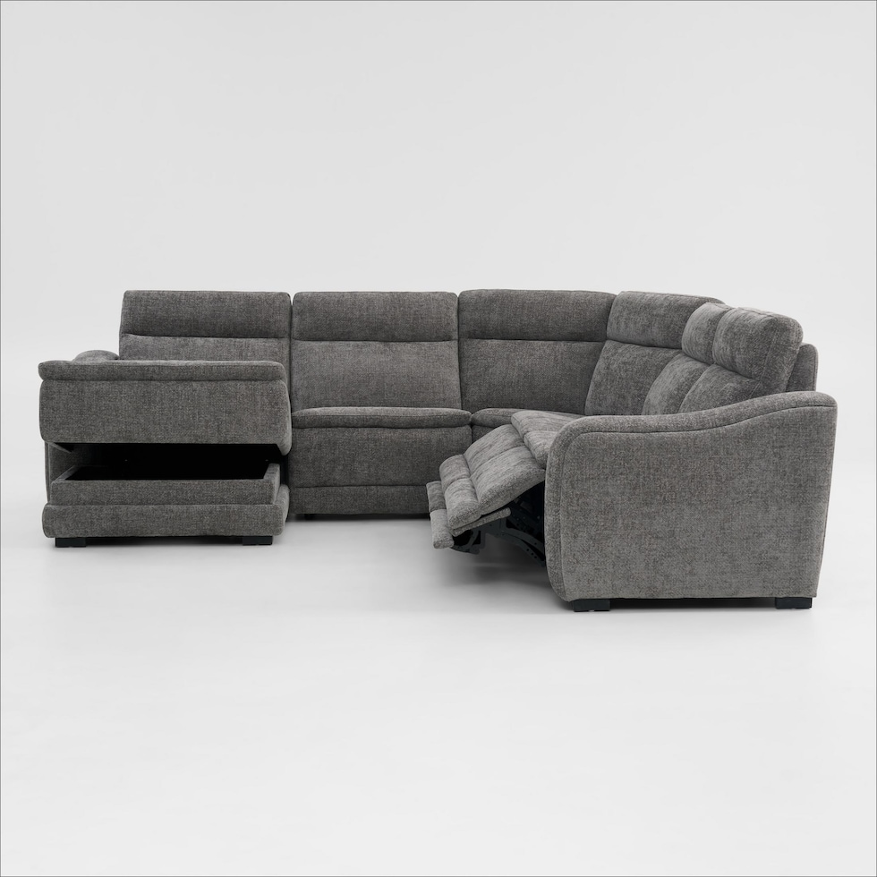 majestic gray sectional   