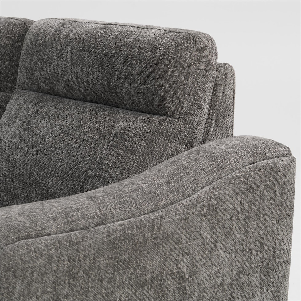 majestic gray sectional   