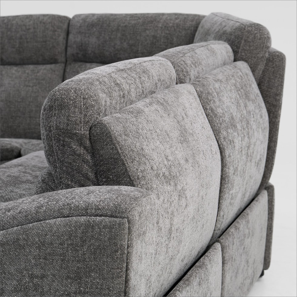 majestic gray sectional   