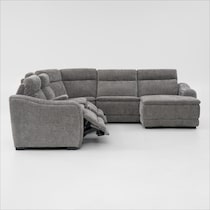 majestic gray sectional   