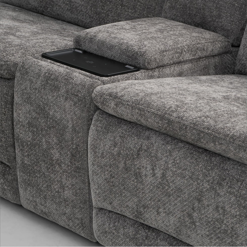 majestic gray sectional   