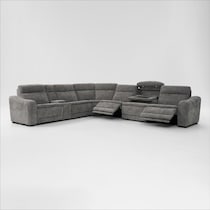 majestic gray sectional   