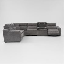 majestic gray sectional   