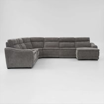 majestic gray sectional   