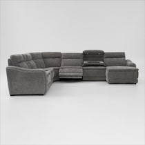 majestic gray sectional   
