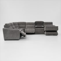 majestic gray sectional   