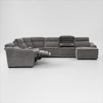 majestic gray sectional   
