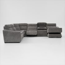 majestic gray sectional   