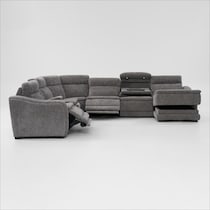 majestic gray sectional   