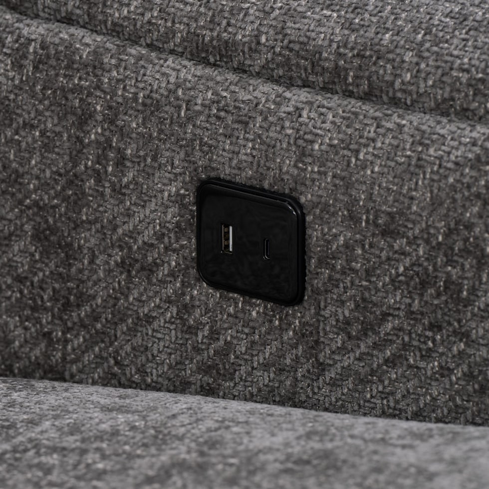 majestic gray sectional   